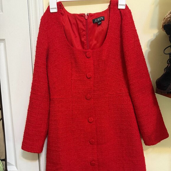 Red J. Crew Dress Size 0 - Picture 1 of 3